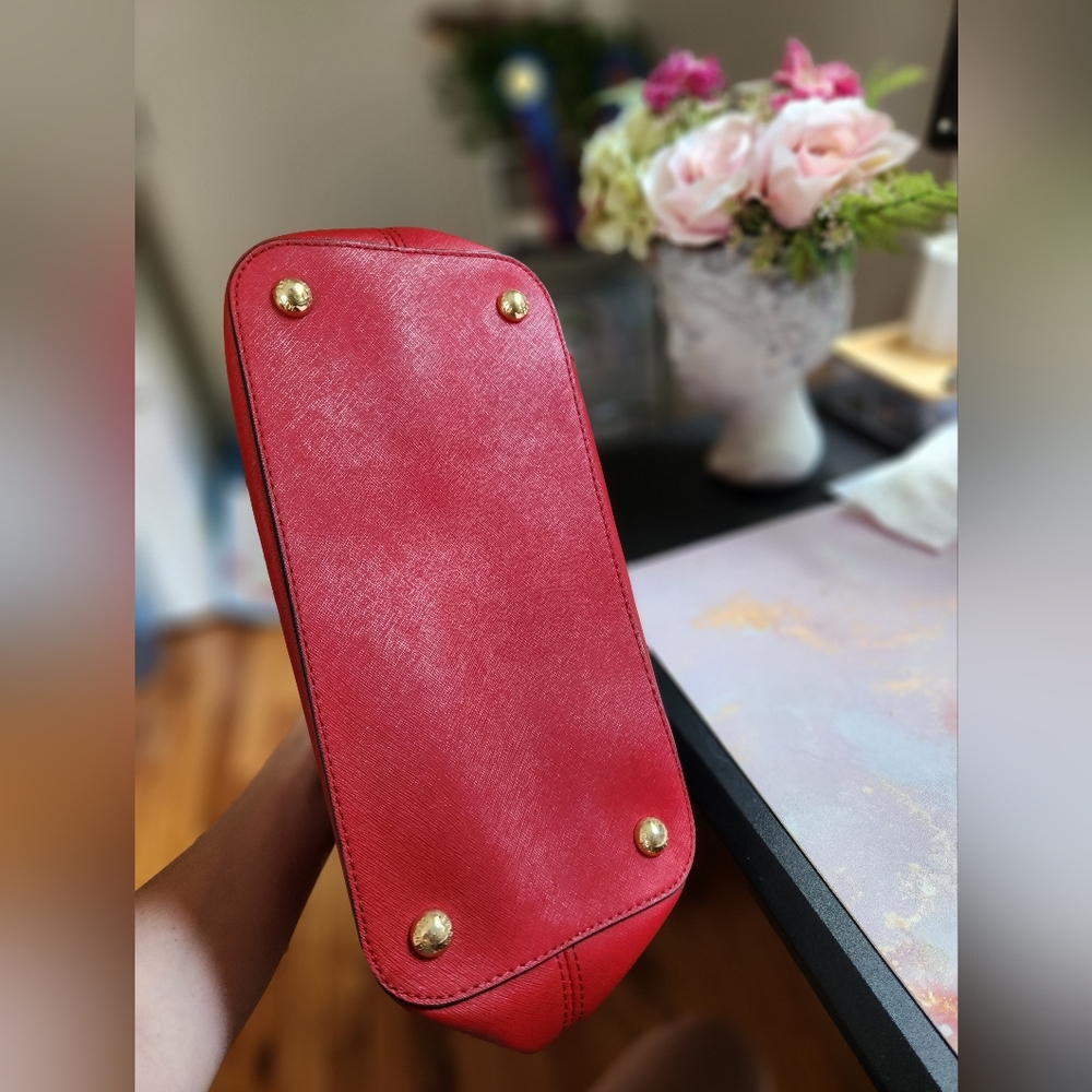 Red And Gold Michael Kors Shoulder Bag - Picture 4 of 4